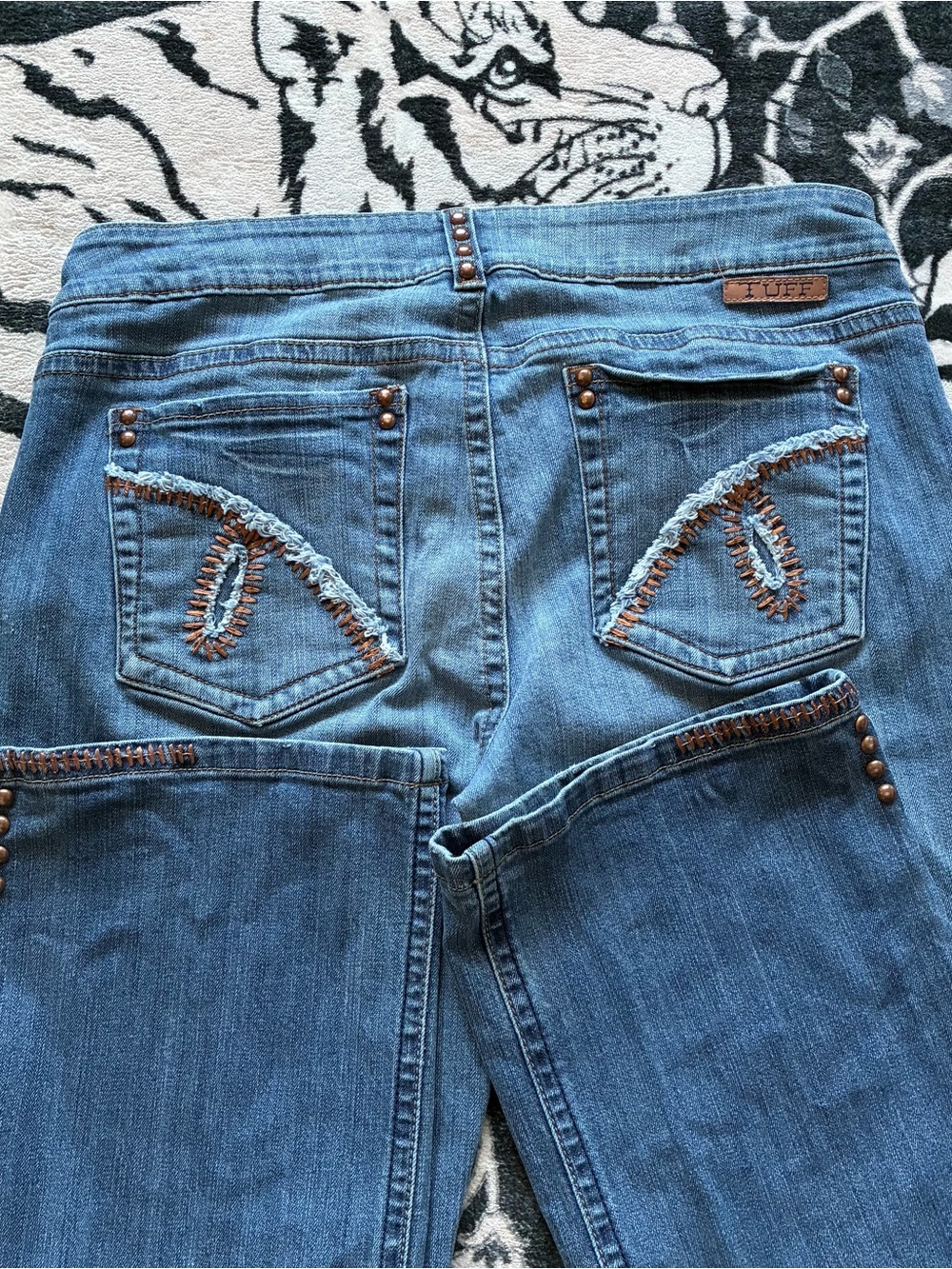 002 - WOMENS COWGIRL TUFF CO COPPER GYPSY WESTERN JEANS
